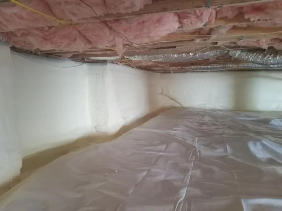 Crawl space encapsulation with closed-cell spray foam for Roof Waterproofing in Rancho Mirage